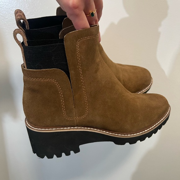 Dolce Vita Rielle Lug Sole Chelsea Fashion Boot in Brown - Picture 5 of 5